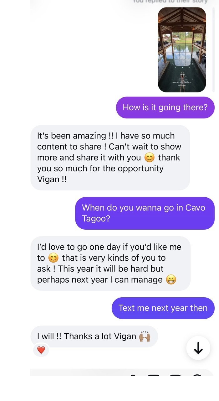 Real outreach conversation